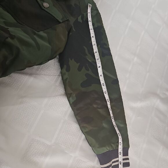 Crewcuts Green and Brown Puffer Jacket with Hood - Picture 8 of 16